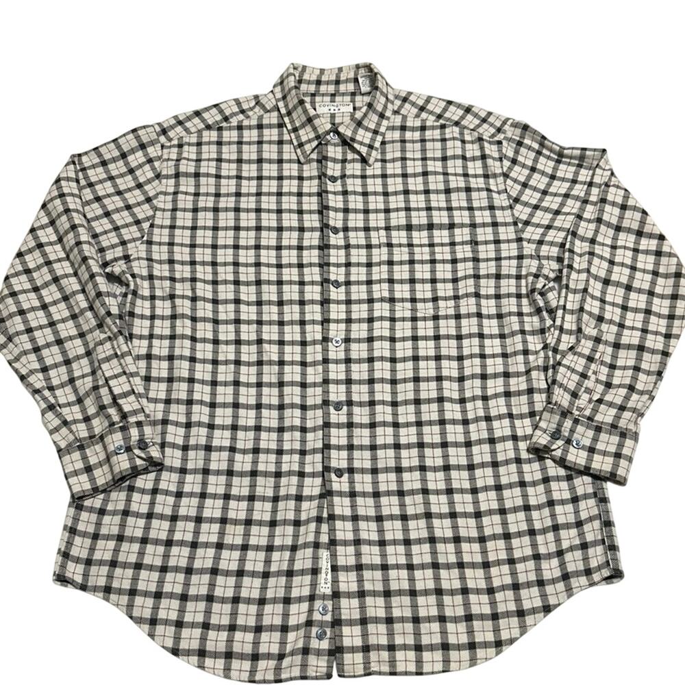 Covington flannel shirt mens long sleeve size Large.